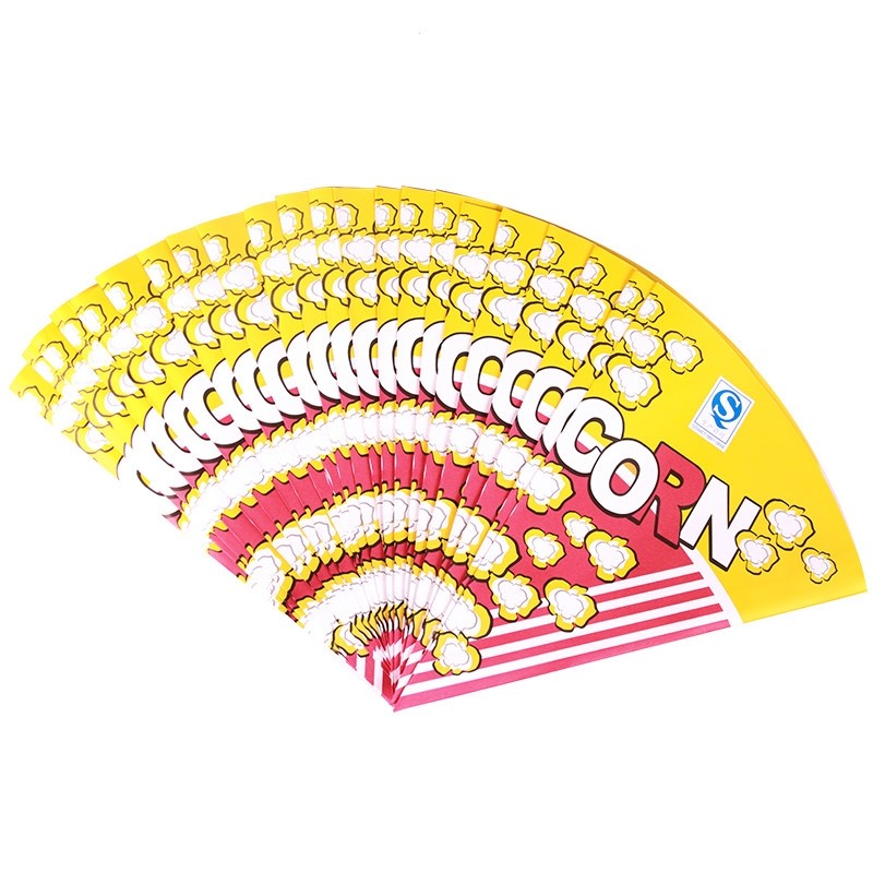 Custom Eco Friendly French Fries and Popcorn Food Packaging Cone CMYK/Pantone Printed Folder