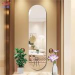 Modern Wall Mirror Make Up Glass Beauty Bath Sticker for Living Room and