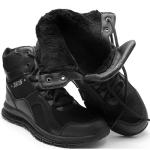 Outdoor men's winter plus velvet warm non-slip wear-resistant lace-up boots