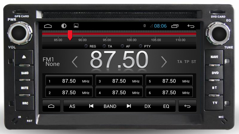 Ouchuangbo car gps navigation for Ford Victoria with iPhone and Android phone connect to car radio android 6.0 system