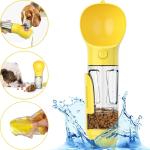 300ml Detachable 2 In 1 Dog Water Bottle with Food Container & Poop Shovel
