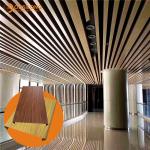 Waterproof Decorative Suspended Metal Ceiling C shaped / Rectangle strip Metal