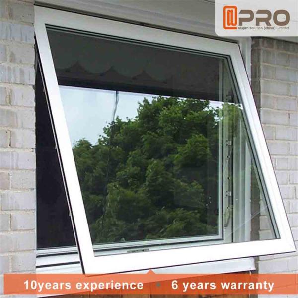 Aluminum Frame Top Hung Casement Window Powder Coating Surface Treatment awning