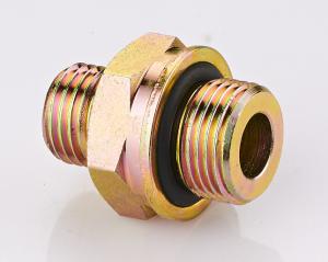 Wholesale Brass DIN Hydraulic Fittings , O - Ring Metric Pipe Thread Fittings from china suppliers