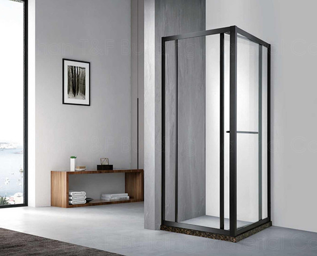 OEM Square Frameless Shower Cabin Tempered Glass Hinge Door