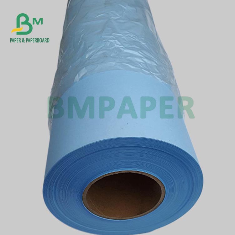 80gsm Blue Digital Paper For Engineering Drawing 20'' 24'' x 50yards 2inch Core