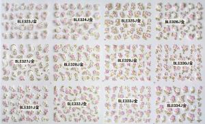 Wholesale 3D Nail Decals Tip Nail Art Sticker Mix Color Self-adhesive Flower Decal Decoration-BLEJ from china suppliers