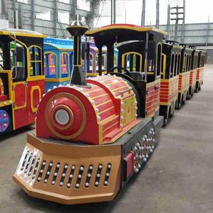 Wholesale Miniature Tourist Train Rides , Family Train Ride Hydraulic Brake from china suppliers