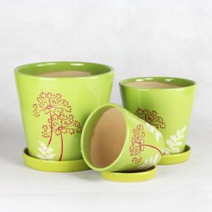 Wholesale Small Round Ceramic Pots In Small Size A Stylish For Plants from china suppliers
