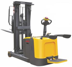 Wholesale Load Capacity 1.2 Ton Narrow Aisle Lift Trucks , Forwarding Mast Stand Up Reach Forklift from china suppliers