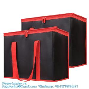Wholesale Insulated Food Delivery Bag With Hard Bottom, XXX-Large Insulated Reusable Grocery Cooler/Hot Bags, Tote Bag from china suppliers