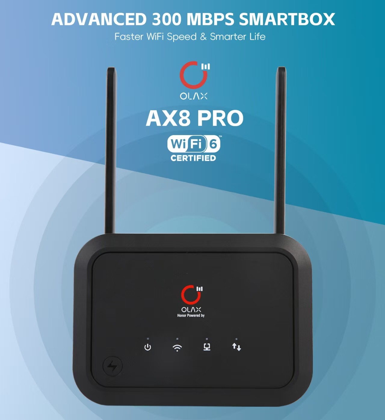 OLAX AX8 Pro CAT4 WIFI 6 5000mah Battery Europe Bands With SMA Antenna 4g Router with Sim Card