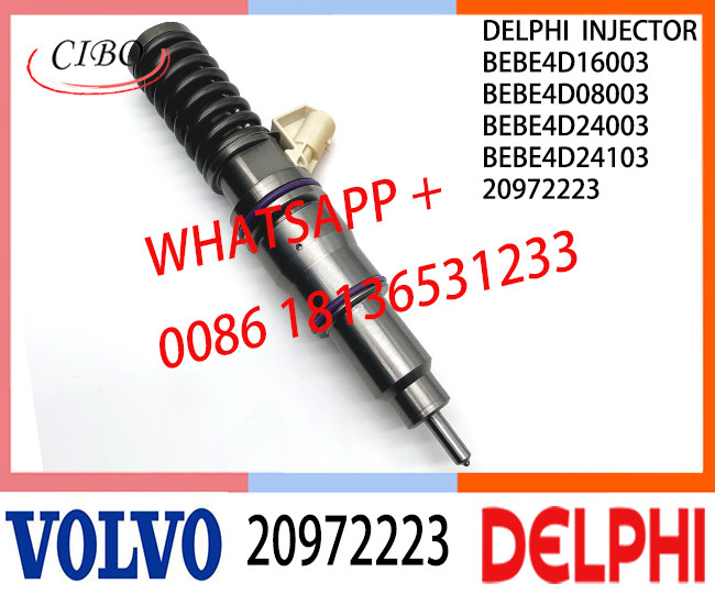 Fuel engine Diesel Injector 20972223 BEBE4D16003 BEBE4D08003 BEBE4D24003 20584347 E3.18 for VOL MD13 EURO 4 LOW POWER
