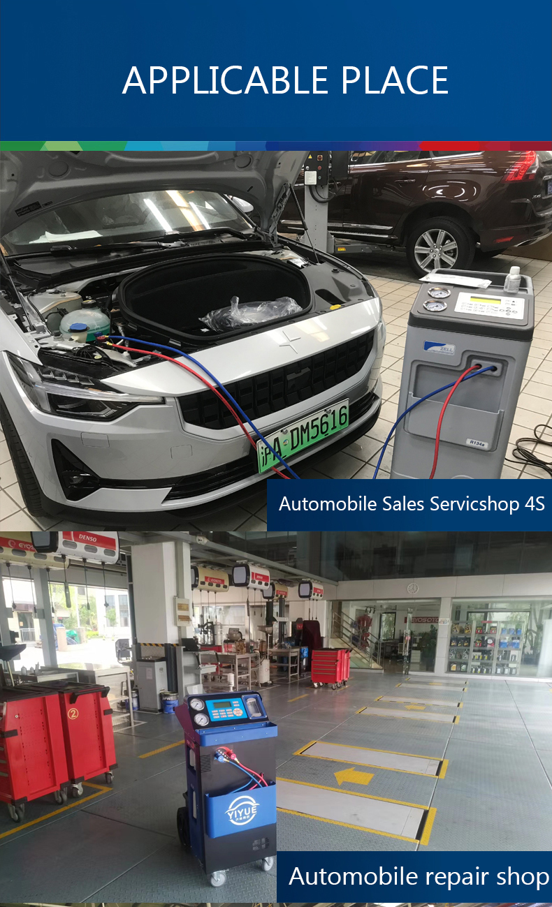 R134a Auto AC Gas Recovery Machine for Recycling Recharge AC2200