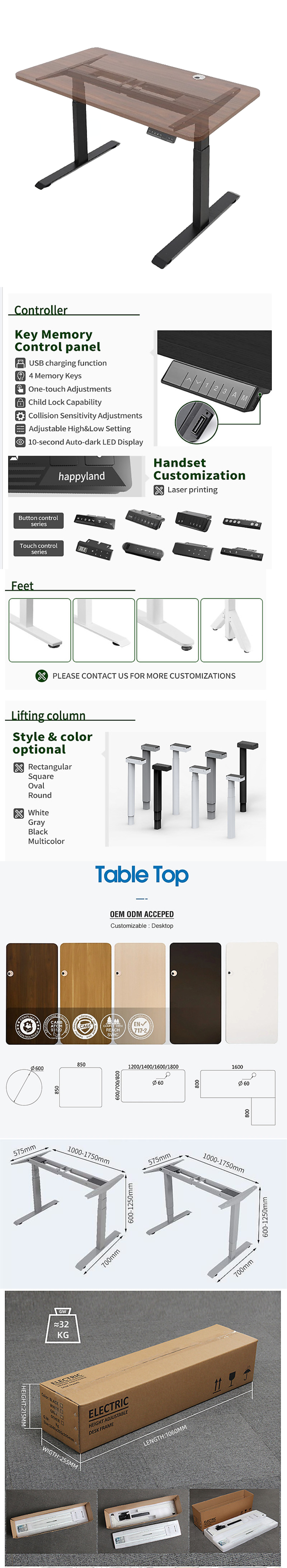10% Duty Cycle Height Adjustable Standing Workstation for Home Office Stainless Steel