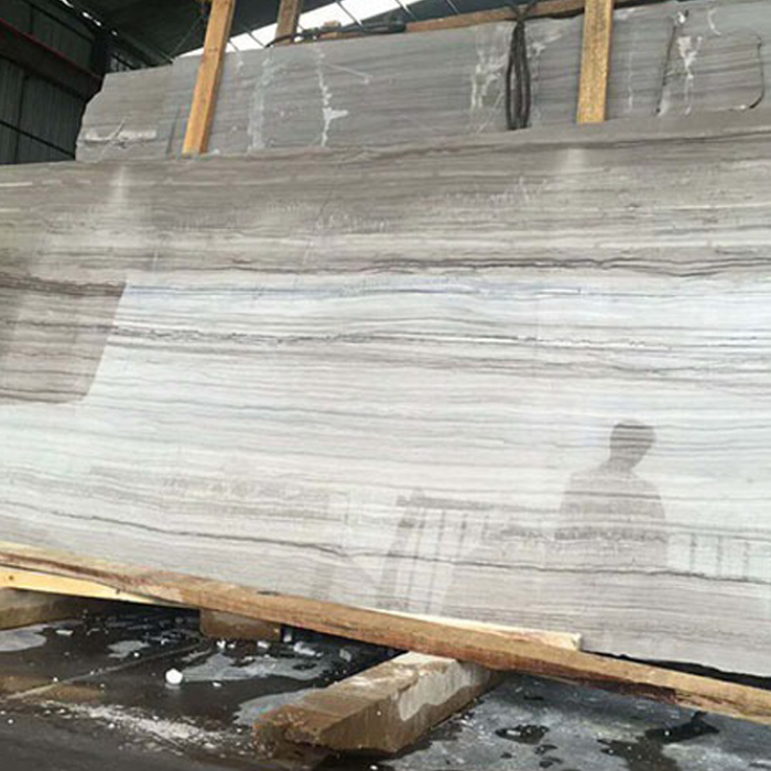 New style luxury wood grain Athen grey wood marble supplier