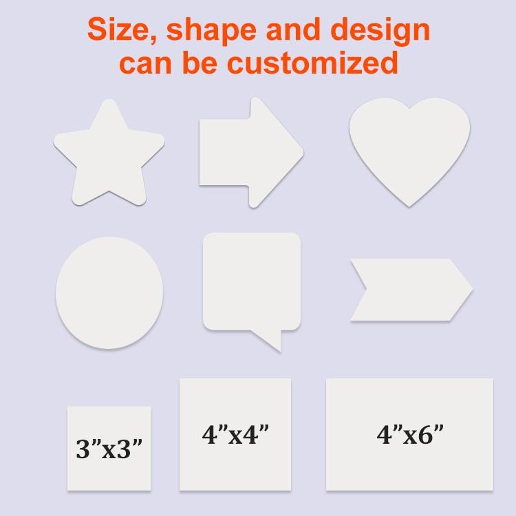 Soft Whiteboard Reusable Calendar Planner Dry Erase Sticky Notes 10x10cm