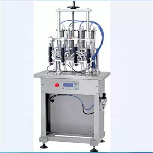 China 380V 50HZ Perfume Bottling Machine , 4 Heads Vacuum Liquid Filling Machine on sale