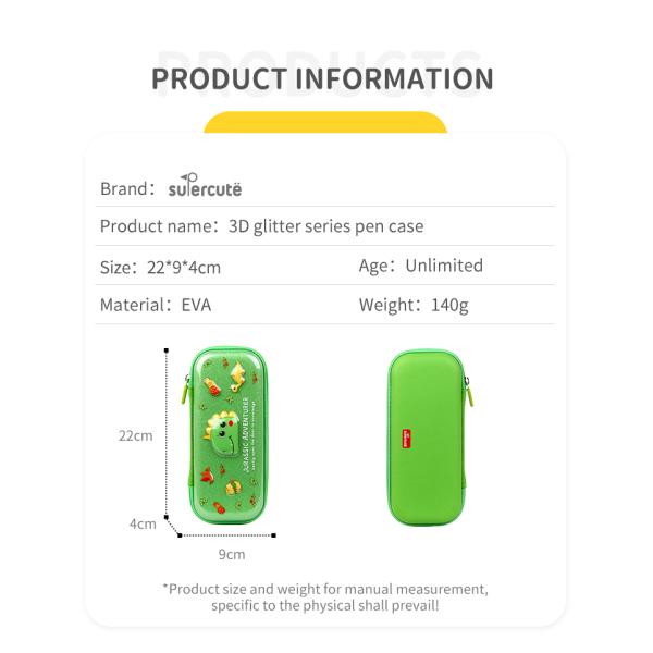 Supercute Eva Pencil Box Custom Printed Pencil Case Unisex Cartoon Design