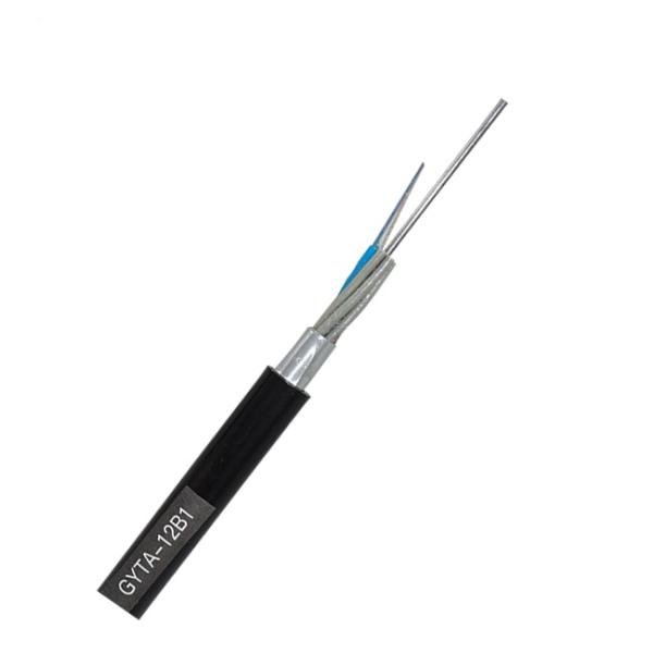Single Mode Armored Fiber Optic Cable 6 Core - 24 Core GYXTW GYTS GYTA53