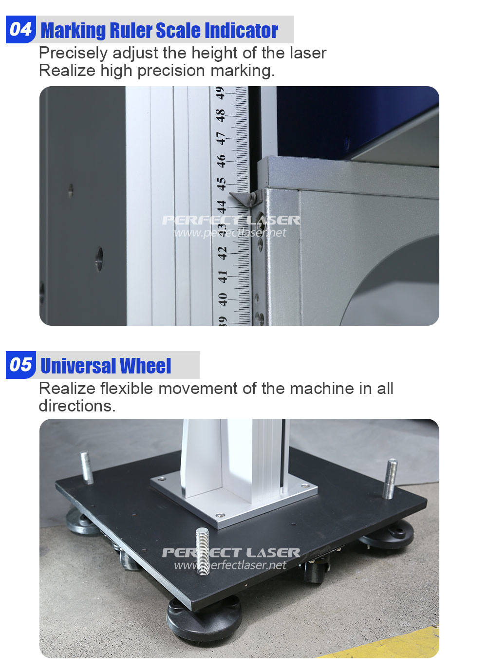 30w 50w 60w Co2 Laser Marking Machine Floor Type