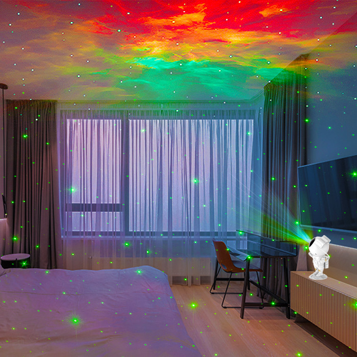 Home Room Decor Astronaut Galaxy Star Projector Practical RGB LED