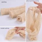 SA8000 TUV Organic Cotton Drawstring Bags Reusable Shopping Produce Bags OEM