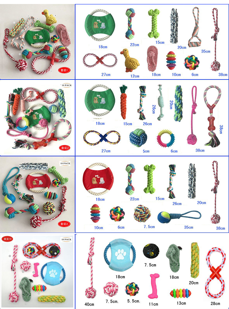 OEM ODM Cotton Indestructible Dog Rope Toys For Aggressive Chewers