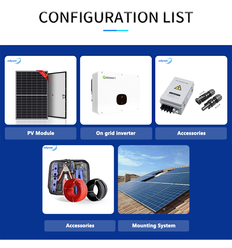 Photovoltaic On Grid Solar Energy System 23KW Battery Energy Storage