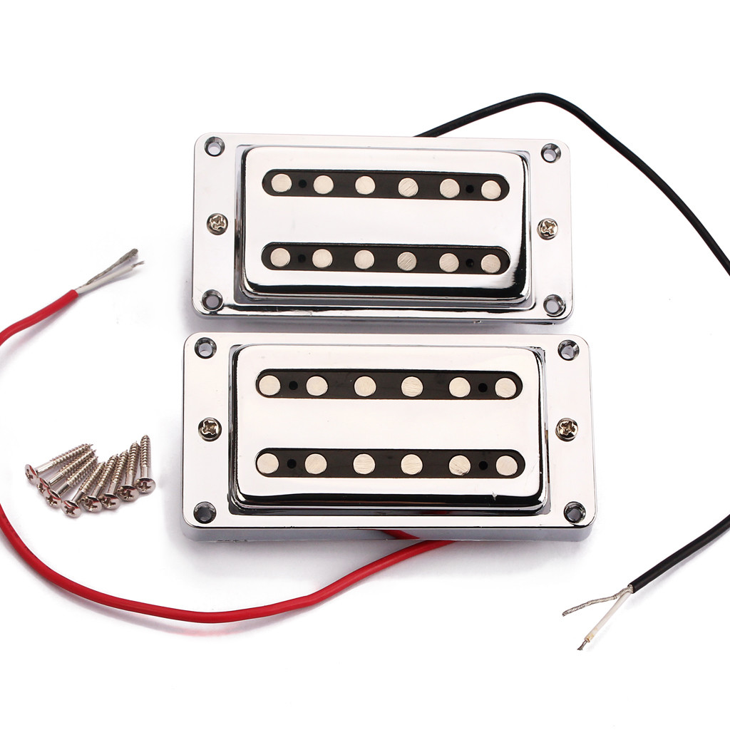 Dual Coill Pickup Humbucker Pickup Set With Mounting Screws for LP Electric Guitars