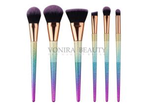 Wholesale 6PCS Glistening Look Synthetic Makeup Brushes Gradual Color Handle from china suppliers