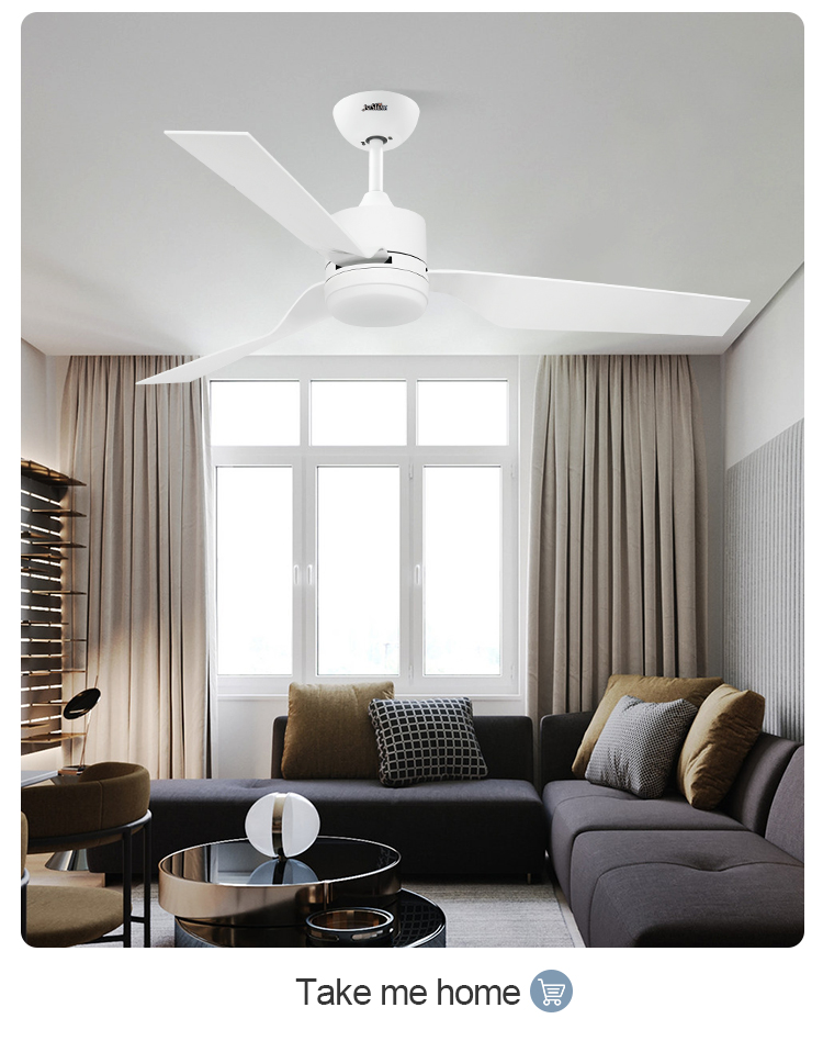 52 inch Modern Design 1stshine LED Ceiling Fan with Dimmable Light and Remote Control