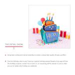 Offset Printing 3D Pop Up Birthday Card , 3D Anniversary Cards 148×210mm Size