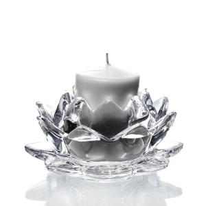 Wholesale Flowers Candle Holder Lead Free Crystal Glass Clear Creative Party Celebration Decoration from china suppliers