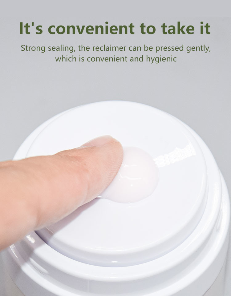 Acrylic Airless Cream Jar With Pressed Pump For BB / CC / DD Cream Packaging