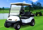 Small Electric 2 Seater Golf Cart , White Battery Operated Golf Buggies 48V