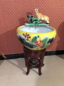 Wholesale Aquariums Accessories Lotus Pattern CCC Koi Fish bowl from china suppliers
