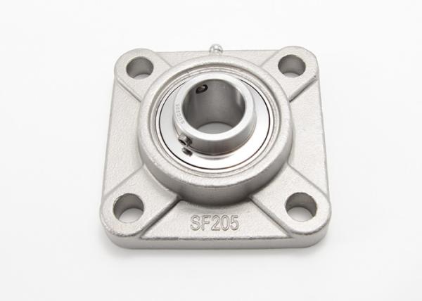 Flange Mounted Stainless Steel Pillow Block Relubricatable 4 Holes Bearing