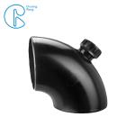 Black HDPE Drainage Fittings Siphonic 88.8 Degree Elbow With Inspection PN6 63mm