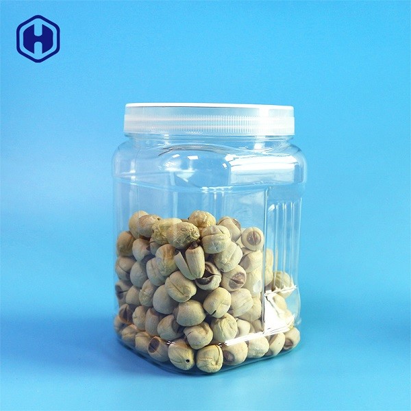 Non Spill Plastic Container Screw Lid BPA Free Plastic Food Cans