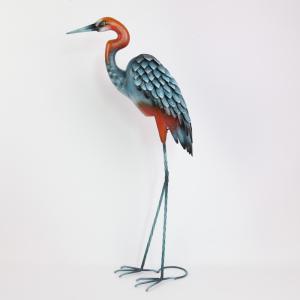 Wholesale Iron Crane Vintage Animal Metal Garden Statues Add a Touch of Nostalgia to Your Garden from china suppliers