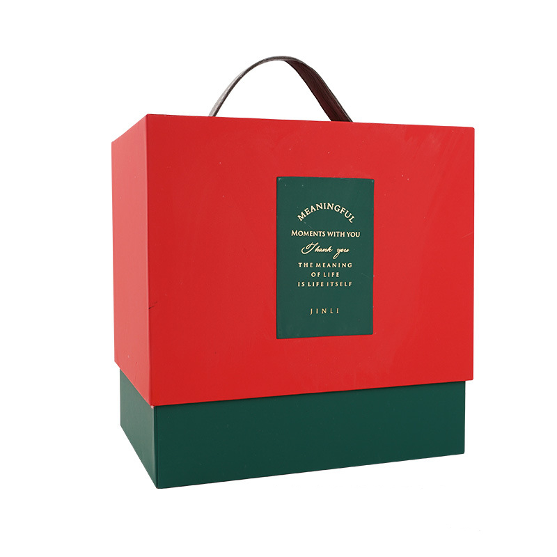 Dustproof Varnishing Holiday Gift Box Packaging Stackable For Christmas Chocolate