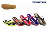 Colorful Fashion Men Rubber Slipper EVA Cartoon Flat Flip Flop