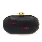 Women fashion handbag accessories wholesale metal clutch oval box purse frame