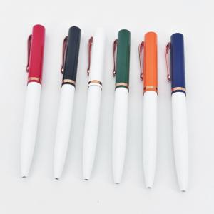 Wholesale Business Style Aluminum Barrel Press Type Ballpoint Pen 1.0mm Classic Ball Pen from china suppliers