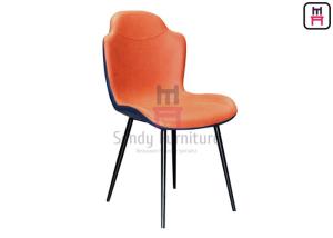 Wholesale 0.38cbm PU Leather Upholstered Dining Chair Metal Frame from china suppliers