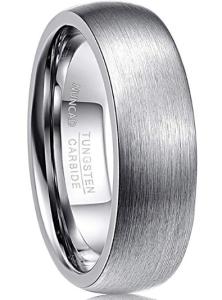Wholesale 8mm Satin Finish Tungsten Carbide Men's Wedding Rings The Perfect Choice for Your Special Day from china suppliers