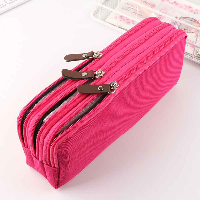 Large Capacity Pencil Case School Pen Case Supplies Pencil Storage Bag Students Pencil Cases Big Pen Box Pouch Stationery