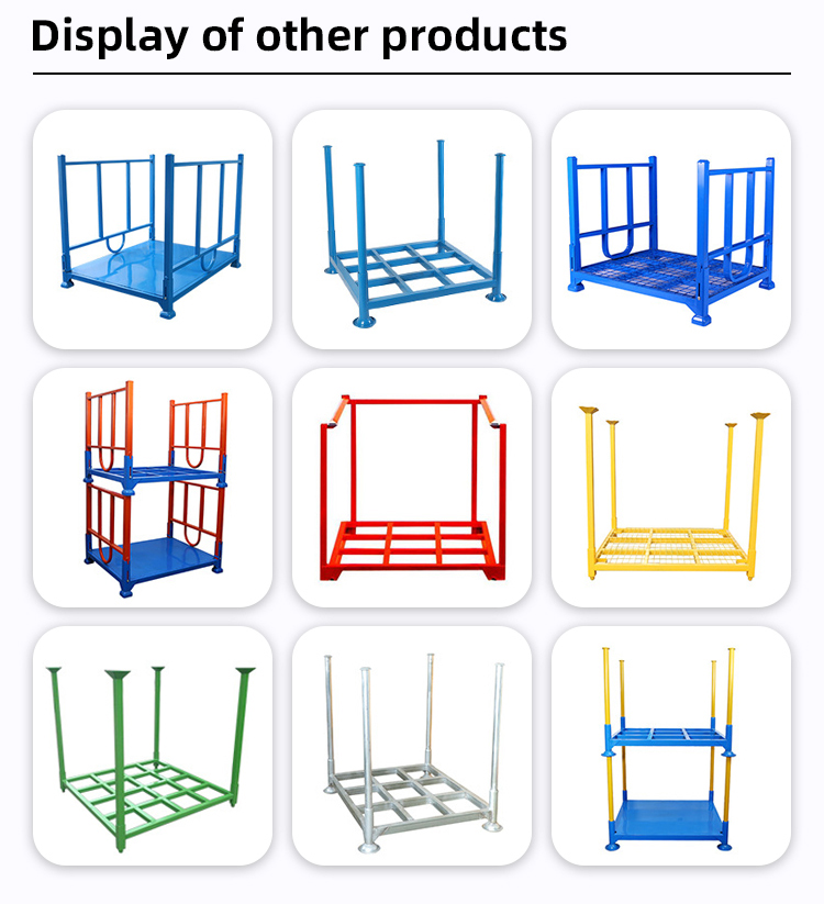 Commercial Galvanized Mild Steel Stackable Pallet Converter for Customized Storage Warehouse Stackable Organization Solution