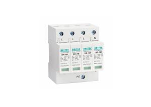 Wholesale AC Power 7KA 4P 3 Phase Industrial Surge Protectors , 275V Din Rail Mount Arrester from china suppliers